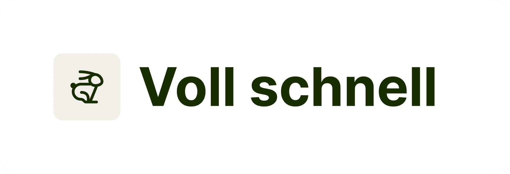 Voll schnell